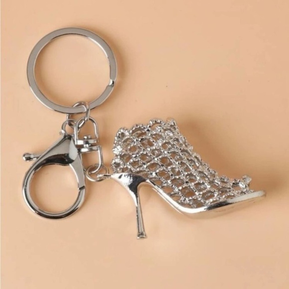 High Heel Diva Glitzy Shoe Keychain Bag Charm BRAND NEW